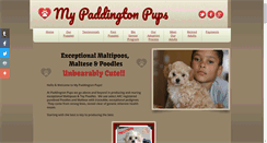 Desktop Screenshot of mypaddingtonpups.com